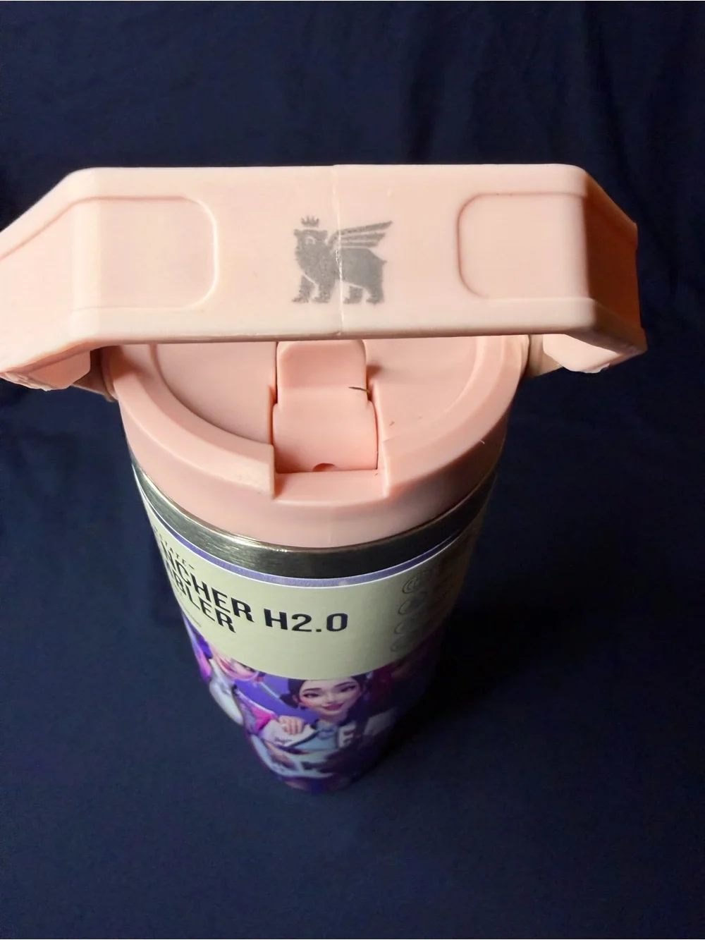 Stanley Pink Handle H2.0 Tumbler with Illustrated Band k-pop Demon Hunter